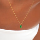 Pippa Emerald Green Zircon Pendant Necklace