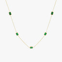 Ruth Emerald Green Zircon Stone Necklace, view 6