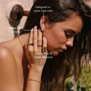 Madison Smooth Sculptural Drop Hoop Earrings, view 9