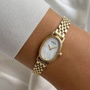 Fiona Vintage Mother-of-Pearl Gold Watch for Women, view 10