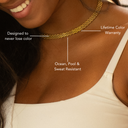 Wren Thick Woven Chain Choker Necklace, view 5
