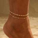 Marin Layered Anklet Set, view 3