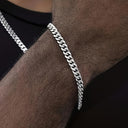 Callan Men's Curb Chain Necklace and Bracelet Set, view 2