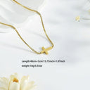 Cross Necklace for Women, Dainty 18K Gold Plated Small Cross Pendant