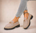 Fern breathable mesh loafers with gold-tone hardware, view 4