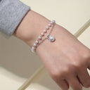 Pearl Double Chain Bracelet for Women, 18K Gold Plated, Gold or Silver