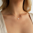Single Pearl Necklace for Women, Stainless Steel, 18K Gold Plated or Silver