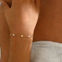 Star and Pearl Bracelet for Women, Dainty Chain, Silver or Gold