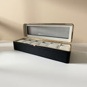 Emilia 6 Compartment Watch Organiser Box with Clear Lid, view 7