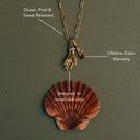 Gwen Gold Hand Charm Paperclip Necklace, view 6