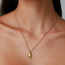 Kaia Gold Scarab Pendant Necklace, view 3