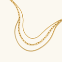 Delia Gold Layered Necklace, view 5