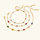 Nina Gold Gemstone Bracelet, view 4