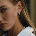Aurelie Gold Enamel Drop Earrings, view 2