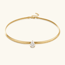 Sofia Gold Omega Choker Necklace, view 17