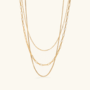 Delia Gold Layered Necklace, view 7