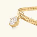 Sofia Gold Omega Choker Necklace, view 10