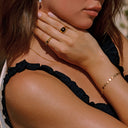 Emeline Square Link Tile Bracelet, view 3