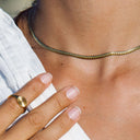 Laurel Slinky Chain Choker Necklace, view 5