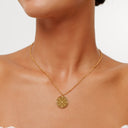 Petra Gold Compass Pendant Necklace, view 2