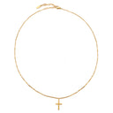 Arwen Dainty Cross Pendant Necklace, view 10
