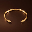 Justine Hammered Textured Cuff Bracelet, view 23