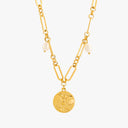 Lana Gold Angel Coin Pearl Necklace, view 7