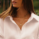 Greta Dainty Gold Figaro Chain Choker, view 4