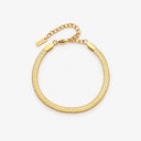 Joelle Flat Herringbone Chain Bracelet, view 7
