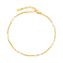 Leticia Genuine Freshwater Pearl Chain Bracelet, view 6