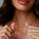 Serena Manta Ray Pendant Necklace with Green Zircon, view 8
