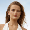 Candice Gold Reflective Pendant Choker Necklace, view 6