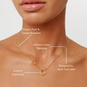 Sylvie Minimalist Ring Pendant Necklace, view 5