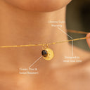 Keira Gold Snake Tiger's Eye Pendant Necklace, view 8