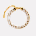 Carla Three Row Zircon Statement Bracelet, view 2