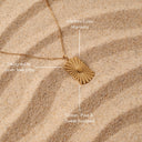 Marigold Gold Seaside Pendant Necklace, view 6