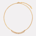 Georgia Gold Teardrop Zircon Necklace, view 3