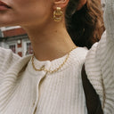 Paloma Paperclip Chain Toggle Choker Necklace, view 4