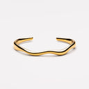 Edwina Wavy Open Cuff Bracelet, view 2