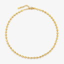 Candice Gold Reflective Pendant Choker Necklace, view 8