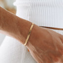 Joelle Flat Herringbone Chain Bracelet