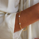 Leticia Genuine Freshwater Pearl Chain Bracelet
