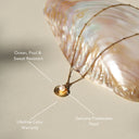 Marlowe Seashell Pendant Necklace with Freshwater Pearl, view 2