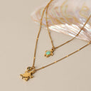 Ariadne Opal Turtle Pendant Necklace, view 3