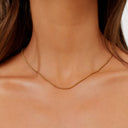 Gloria Gold Braided Chain Choker Necklace, view 5