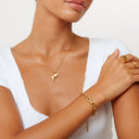 Gabrielle Chunky Link Chain Bracelet, view 3