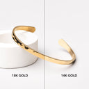 Justine Hammered Textured Cuff Bracelet, view 8