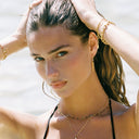 Erin Gold Fish Drop Hook Earrings, view 4