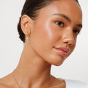 Fabienne Gold Star Charm Hoop Earrings, view 4