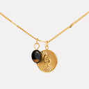 Keira Gold Snake Tiger's Eye Pendant Necklace, view 4